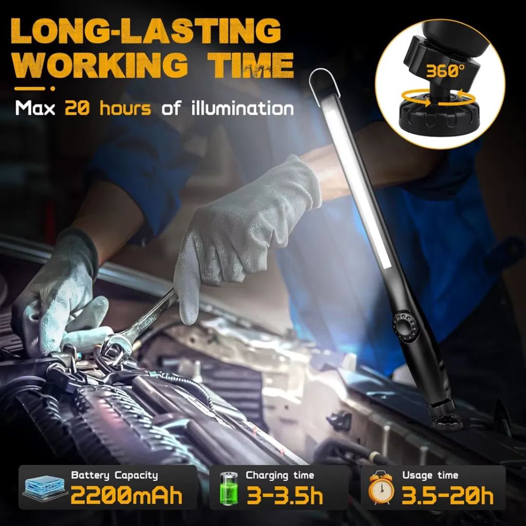 Akku LED Arbeitsleuchte mit Magnet, 300 lm, IP44