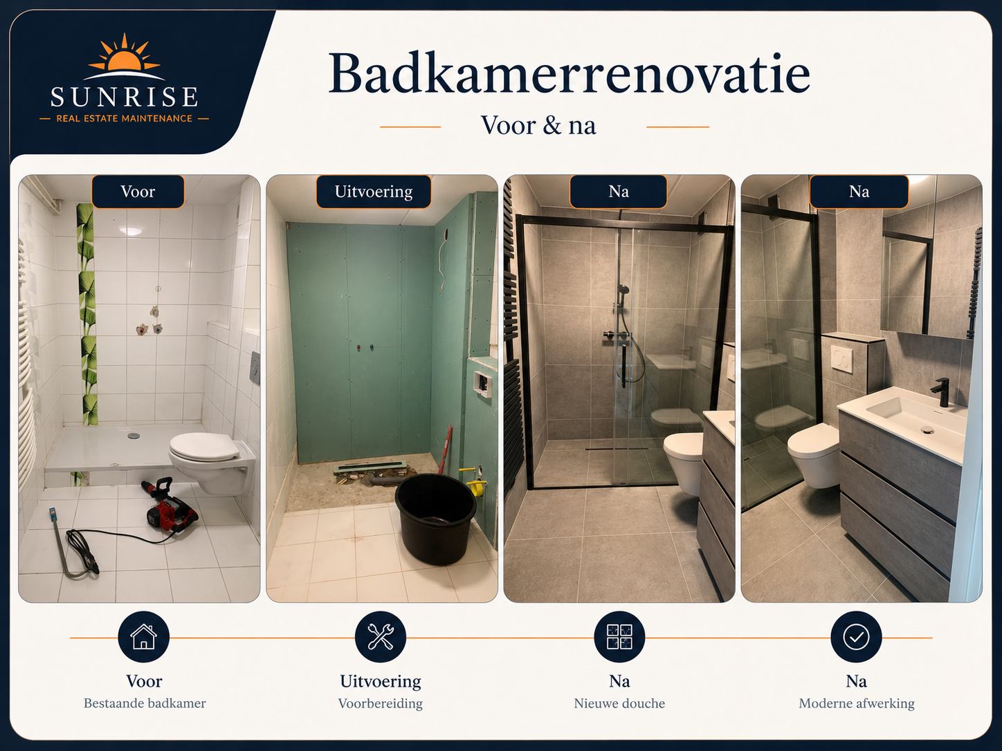Badkamerrenovatie - Sunrise Real Estate Maintenance Costa del Sol