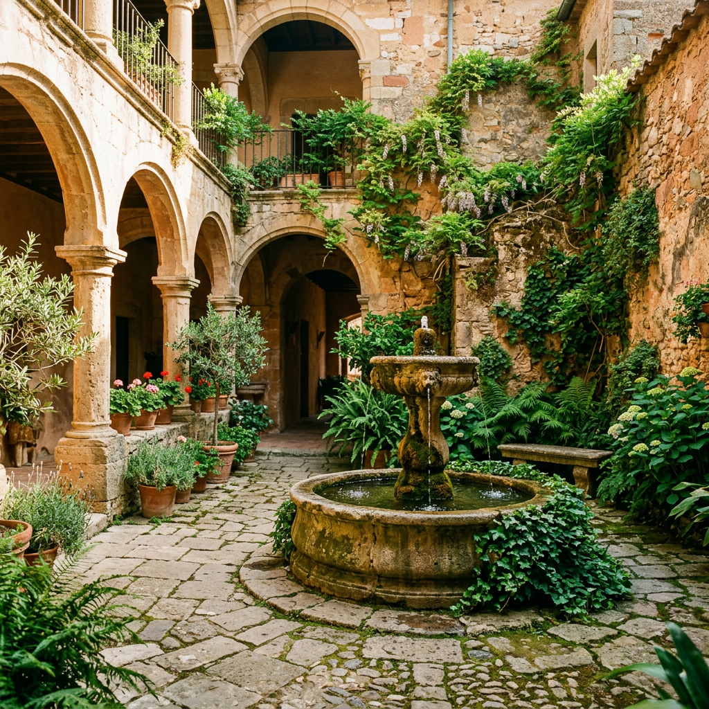 Stone courtyard