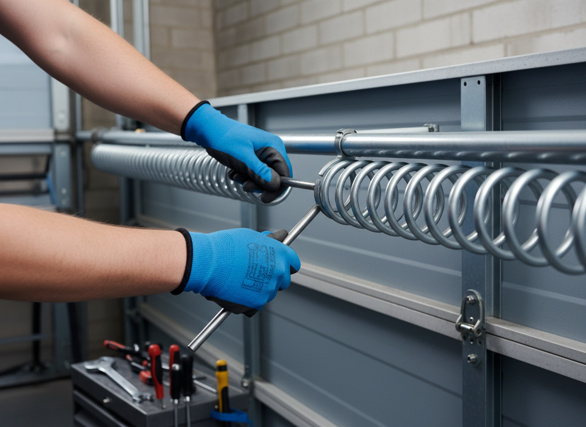 Garage door spring repair