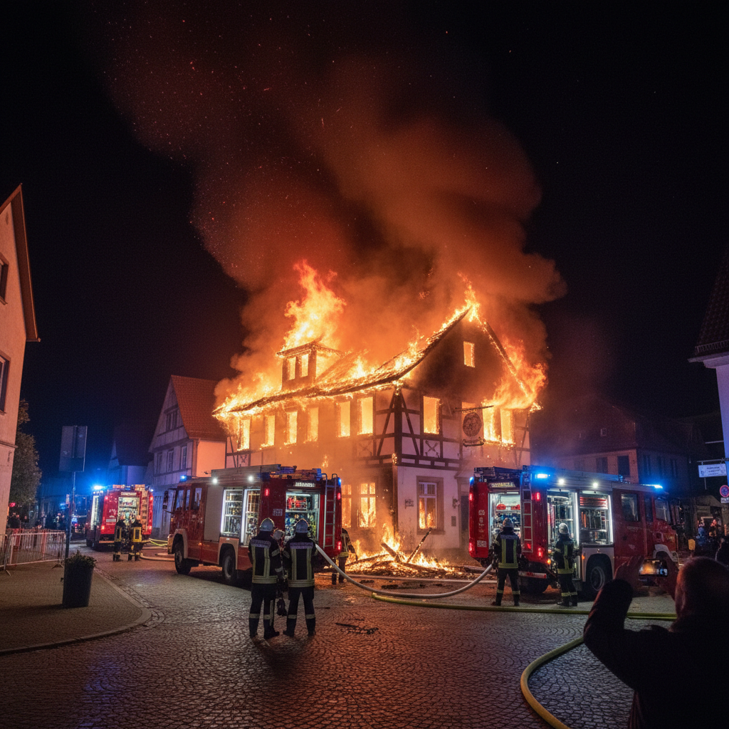 Nächtlicher Brand in Pulheim: Spülmaschine löst Feuer in Reihenhaus aus - erftkreis-news.de