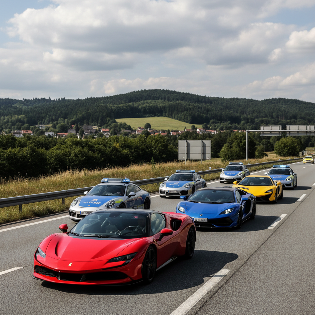 Fünf Sportwagen sichergestellt und sechs Führerscheine nach mutmaßlichem Rennen auf A4 bei Kerpen - erftkreis-news.de