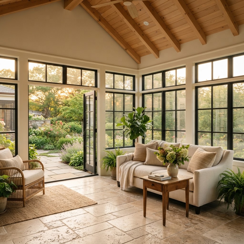 Finished home addition with vaulted ceiling — North Jersey