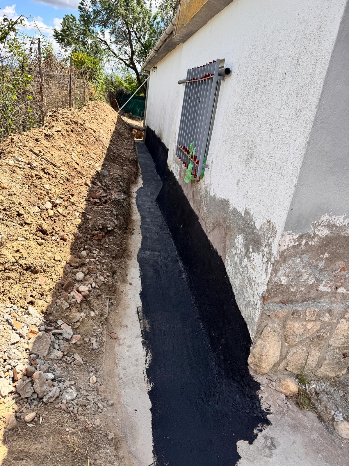 Impermeabilización del muro de cimentación