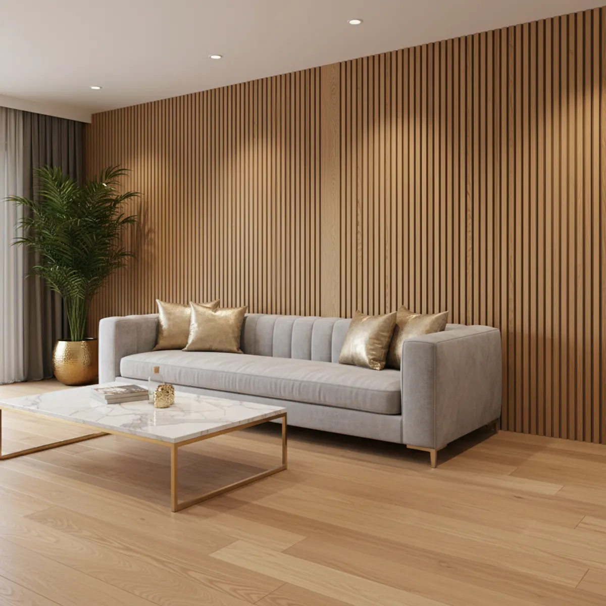 Wallnut Slat Wall Panel