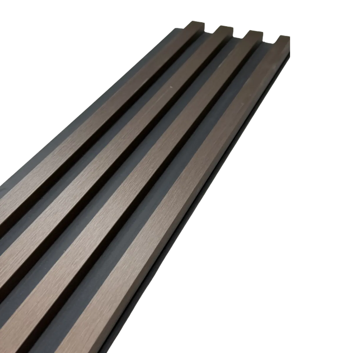 Metal Black and Brown Slat Wall Panel view 3