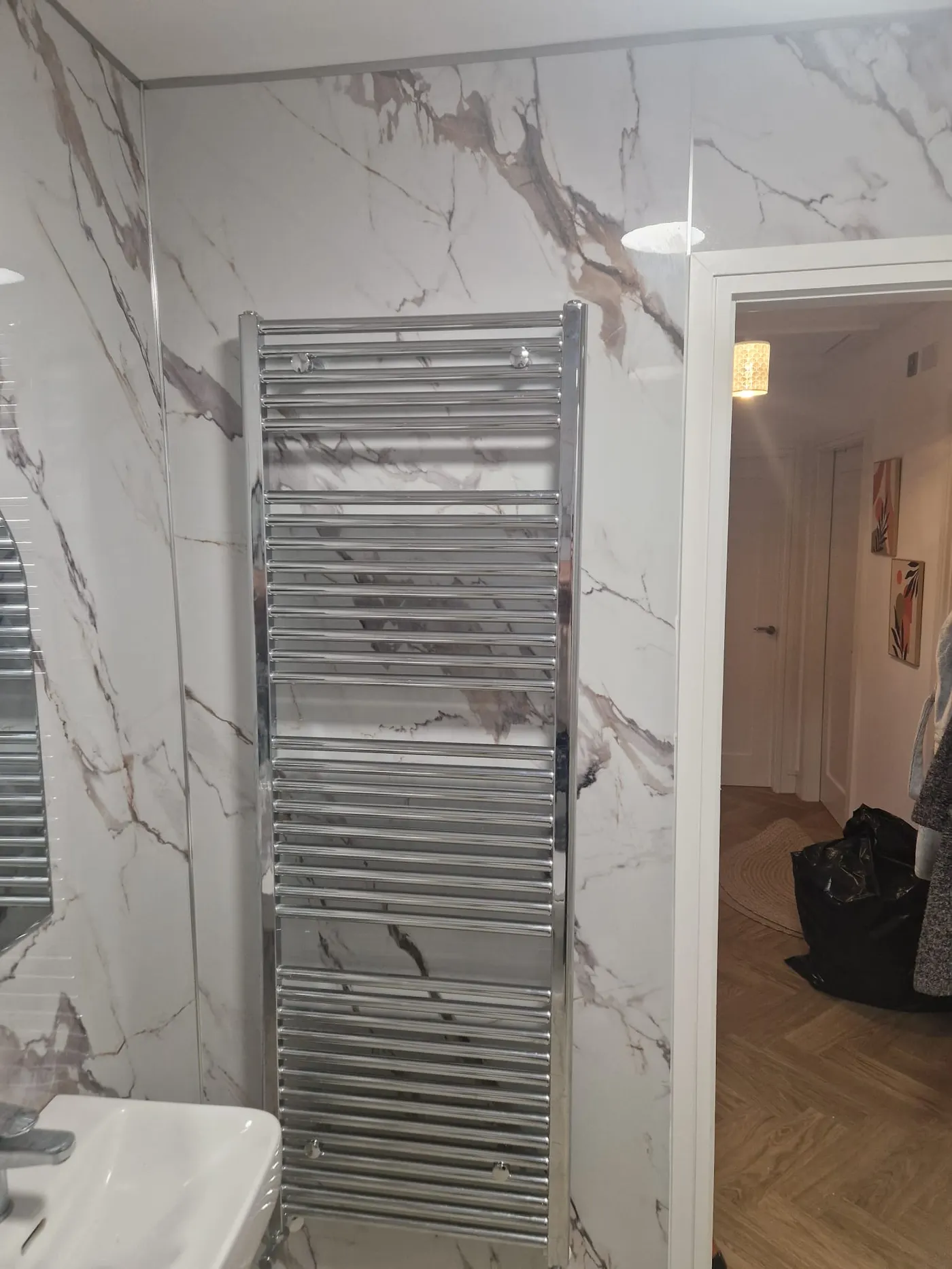 Granit Marble PVC Installed in a bathroom