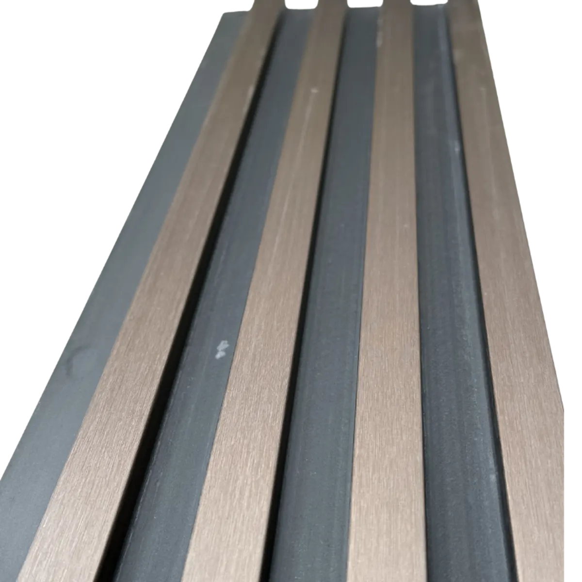 Metal Black and Brown Slat Wall Panel view 4
