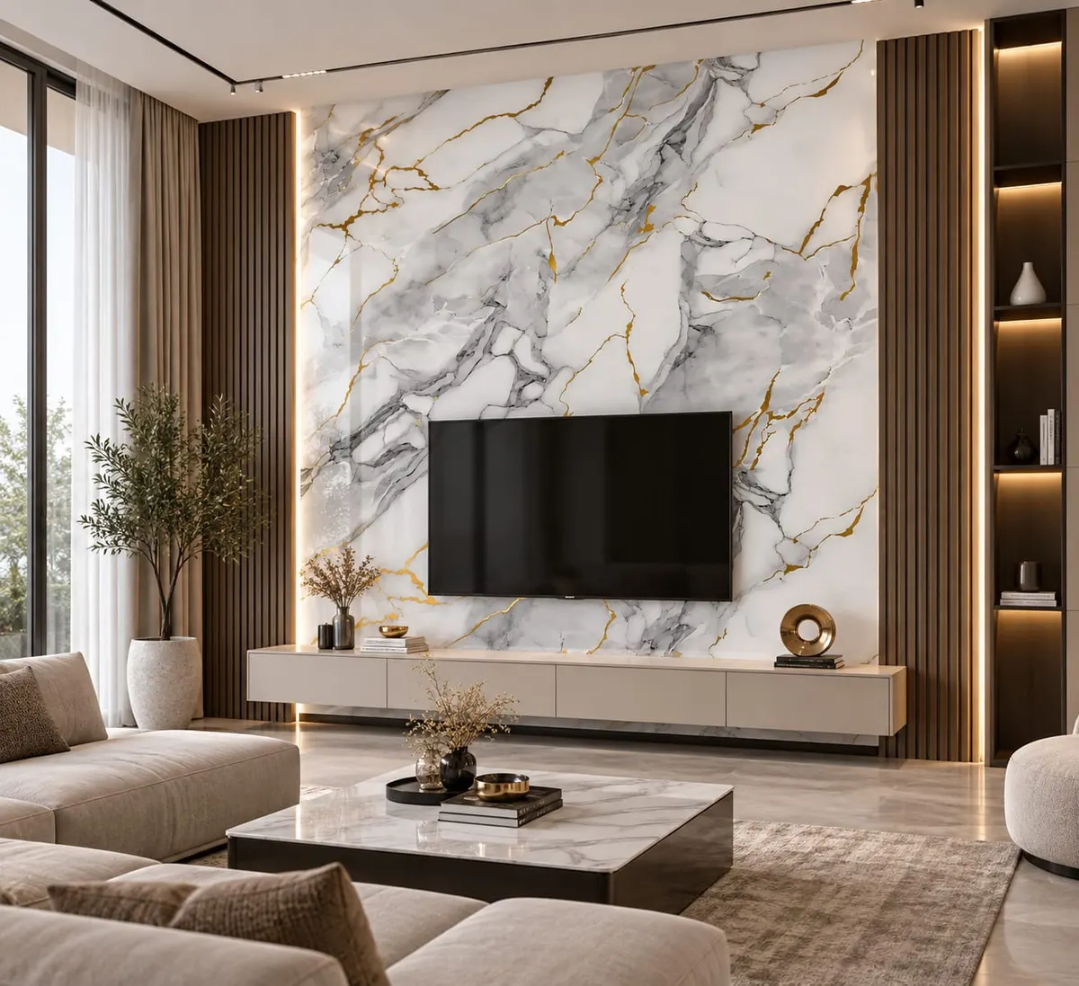 Granit Marble Pvc Wall Panel