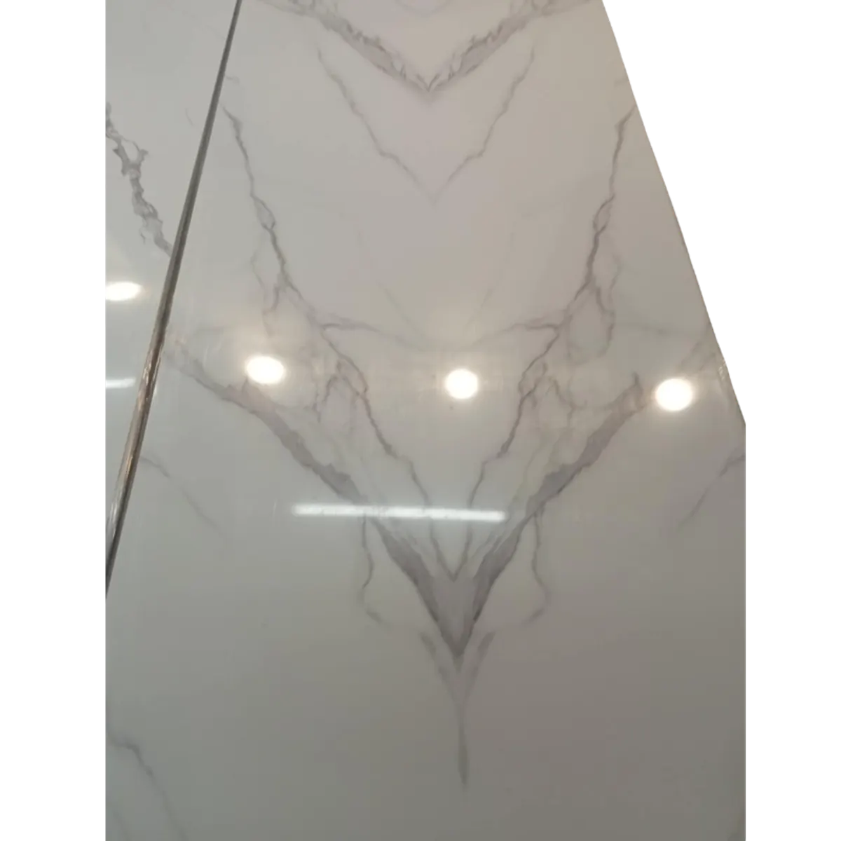 White and Grey Marble PVC Wall Panel alternate