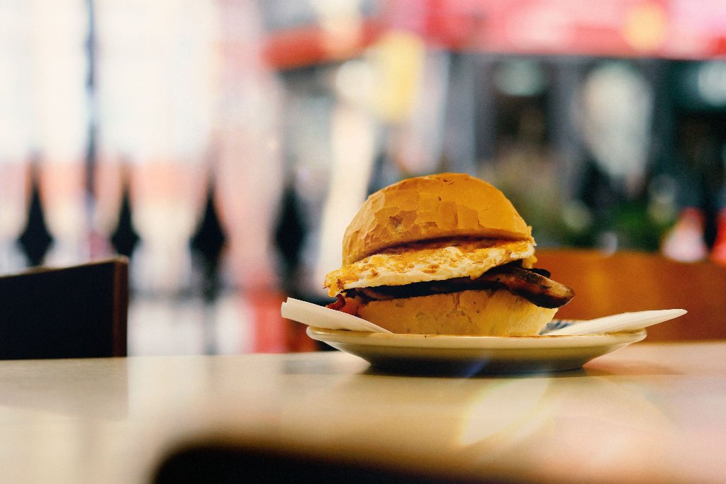 Breakfast bap at Andrews