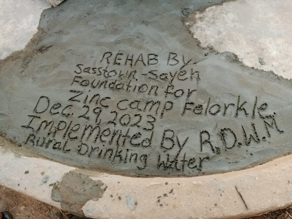 Zinc Camp Felorkle Hand Pump Rehabilitation