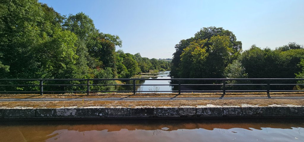 River Usk from the aqueduct looking upstream