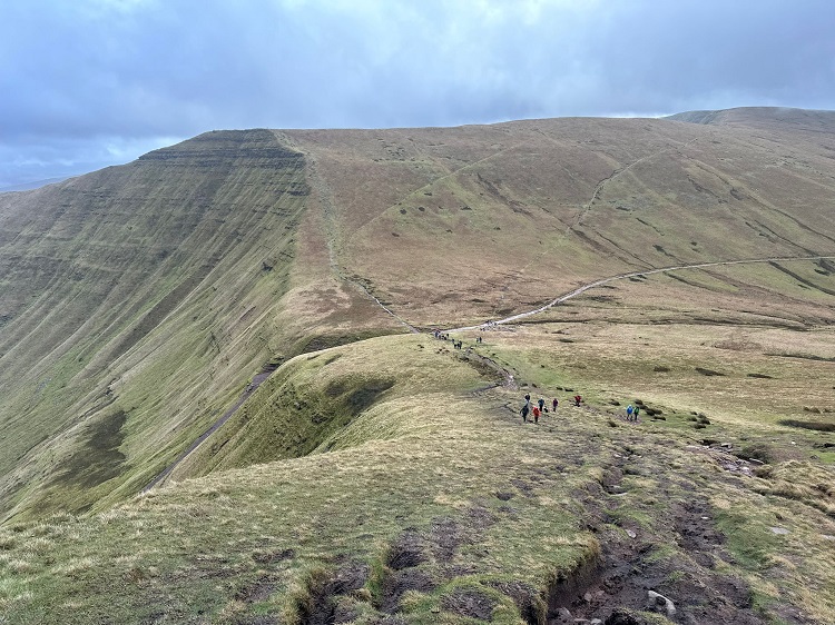 The horseshoe ridge from above