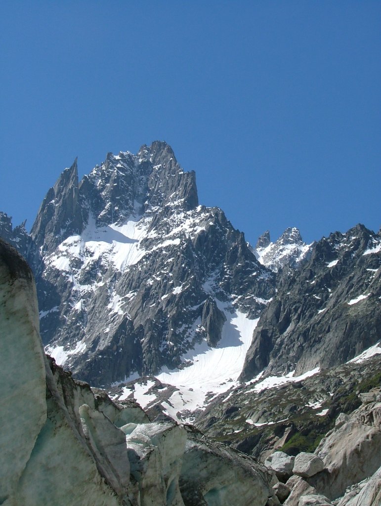 Mer de Glace — close up glacier ice