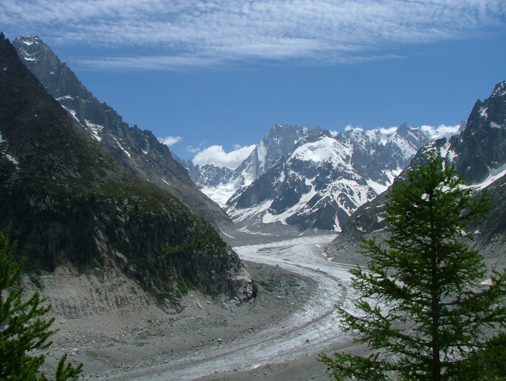 Mer de Glace — glacier valley view