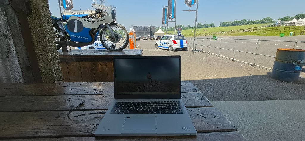 Working outdoors at Lydden Hill