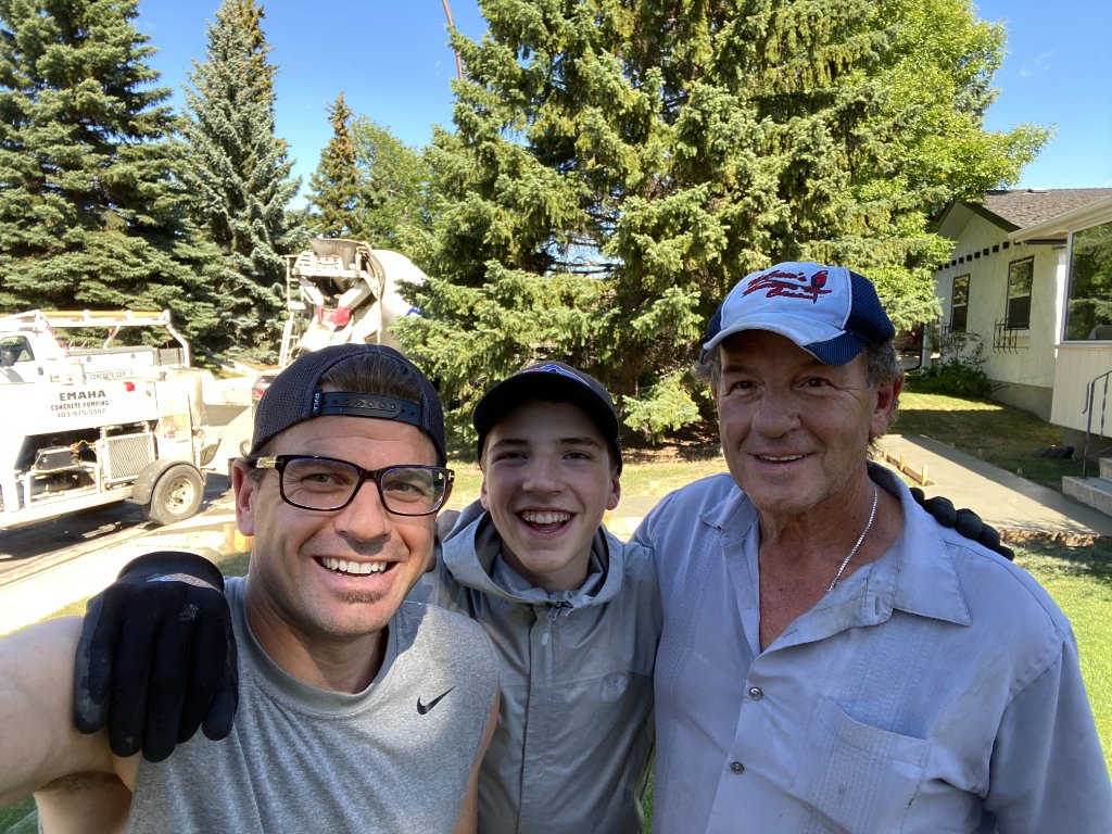 Three generations on the job site