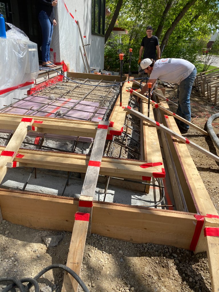 Precision formwork & rebar setup