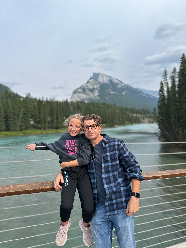 Mario & his daughter — Banff, AB