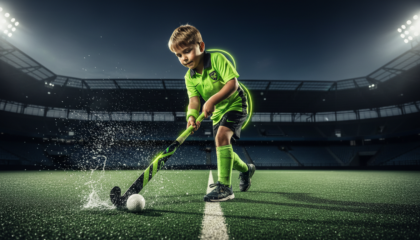 Young athlete training