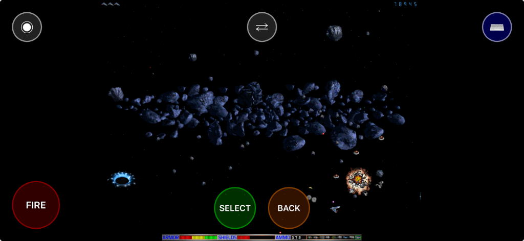 Juggernaut Corps gameplay on mobile with touch controls and HUD
