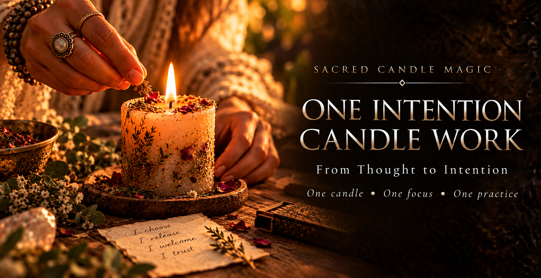 One Intention Candle Work