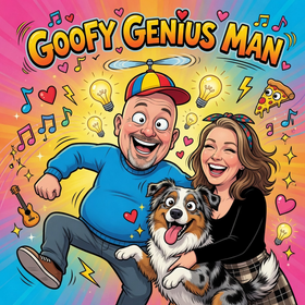Goofy Genius Man