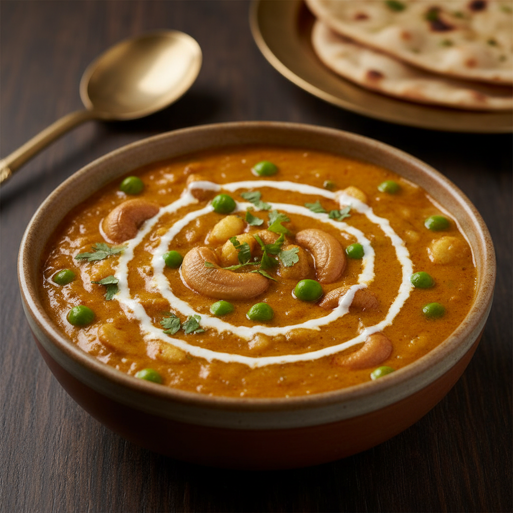 Kaju Mutter Makhana