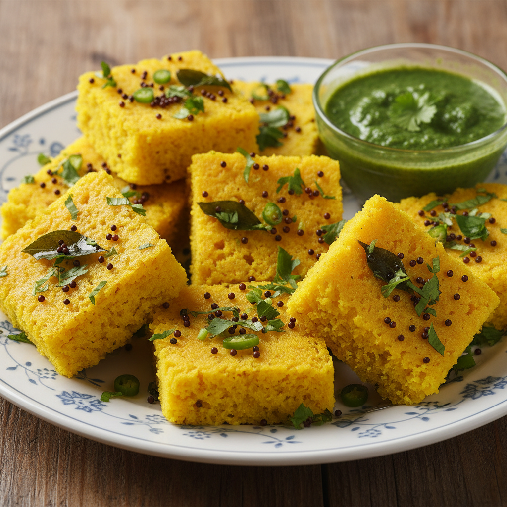 Plain Dhokla Plate