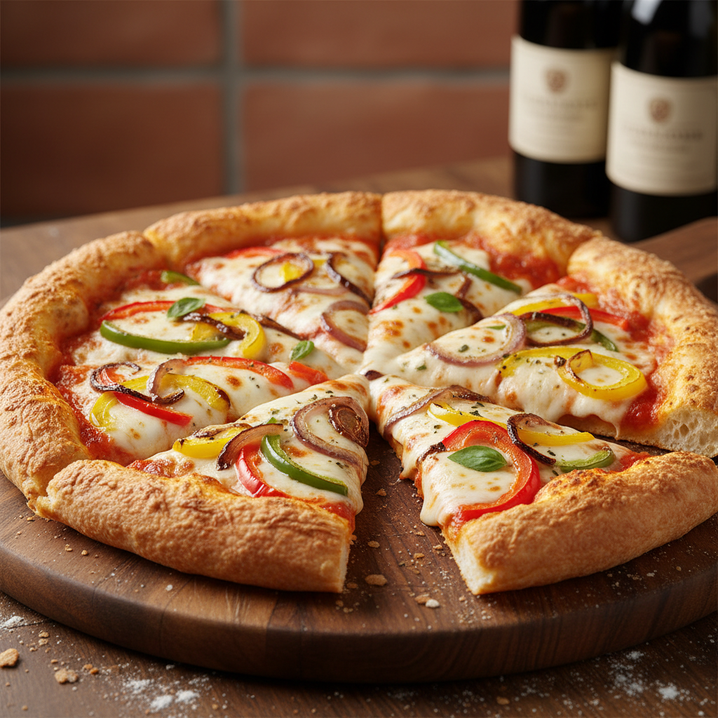Capsicum Onion Pizza