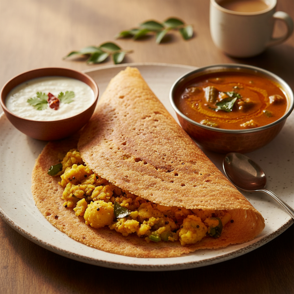 Rava Masala Dosa