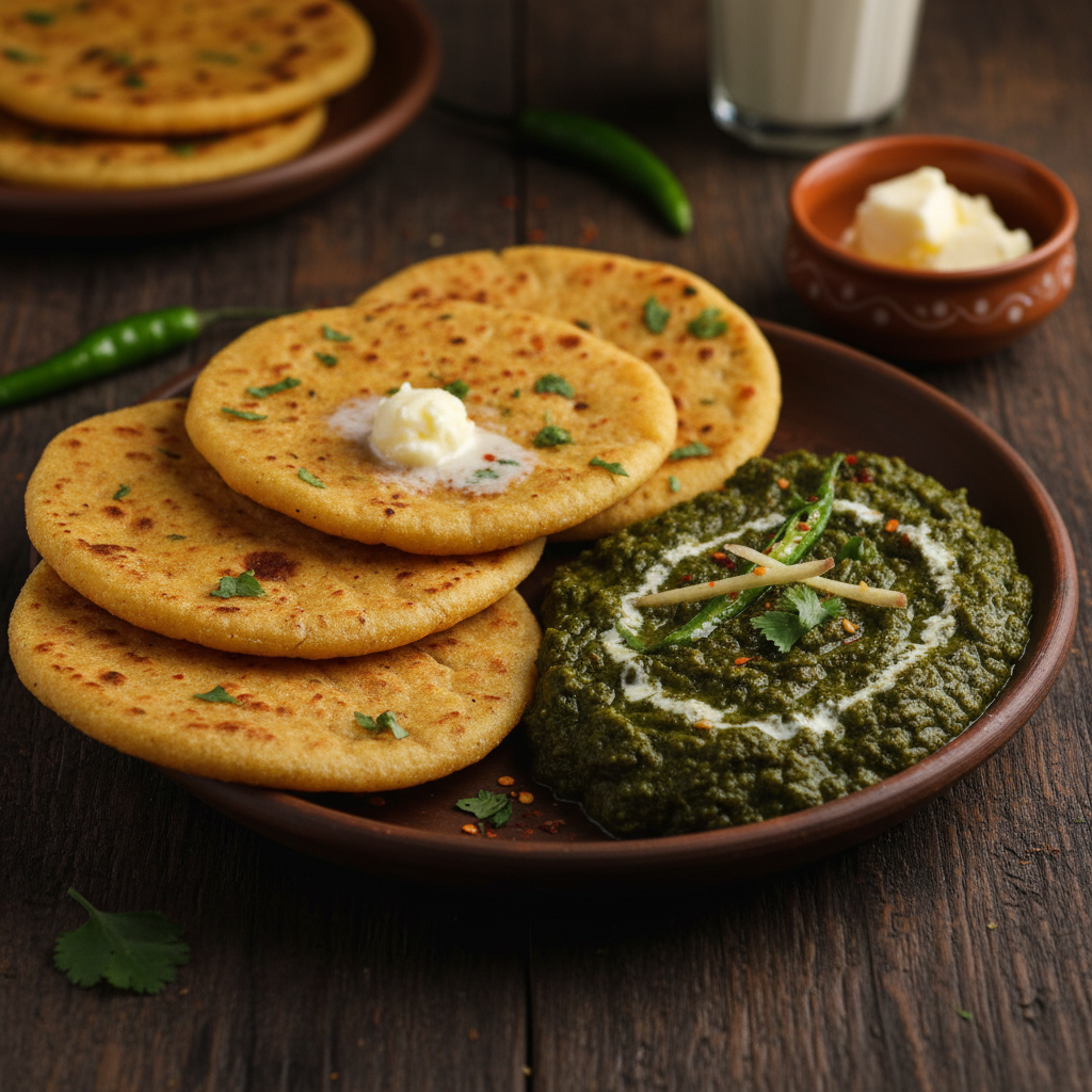 Makki Ki Roti & Sarsoan Ka Saag