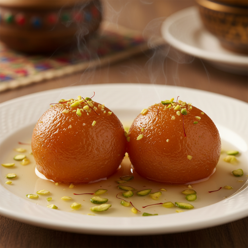 Gulab Jamun Plate (2pcs)