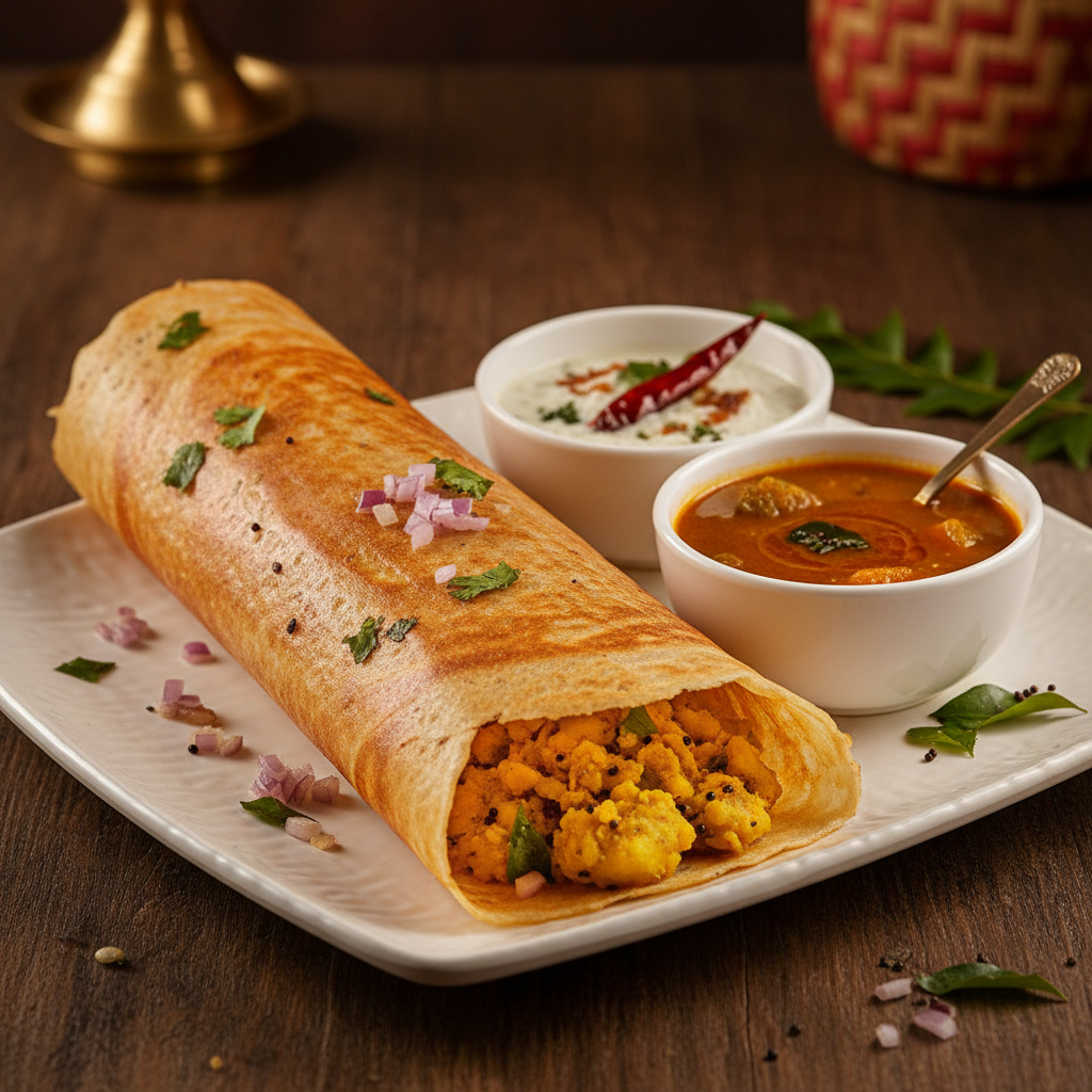 Onion Masala Dosa