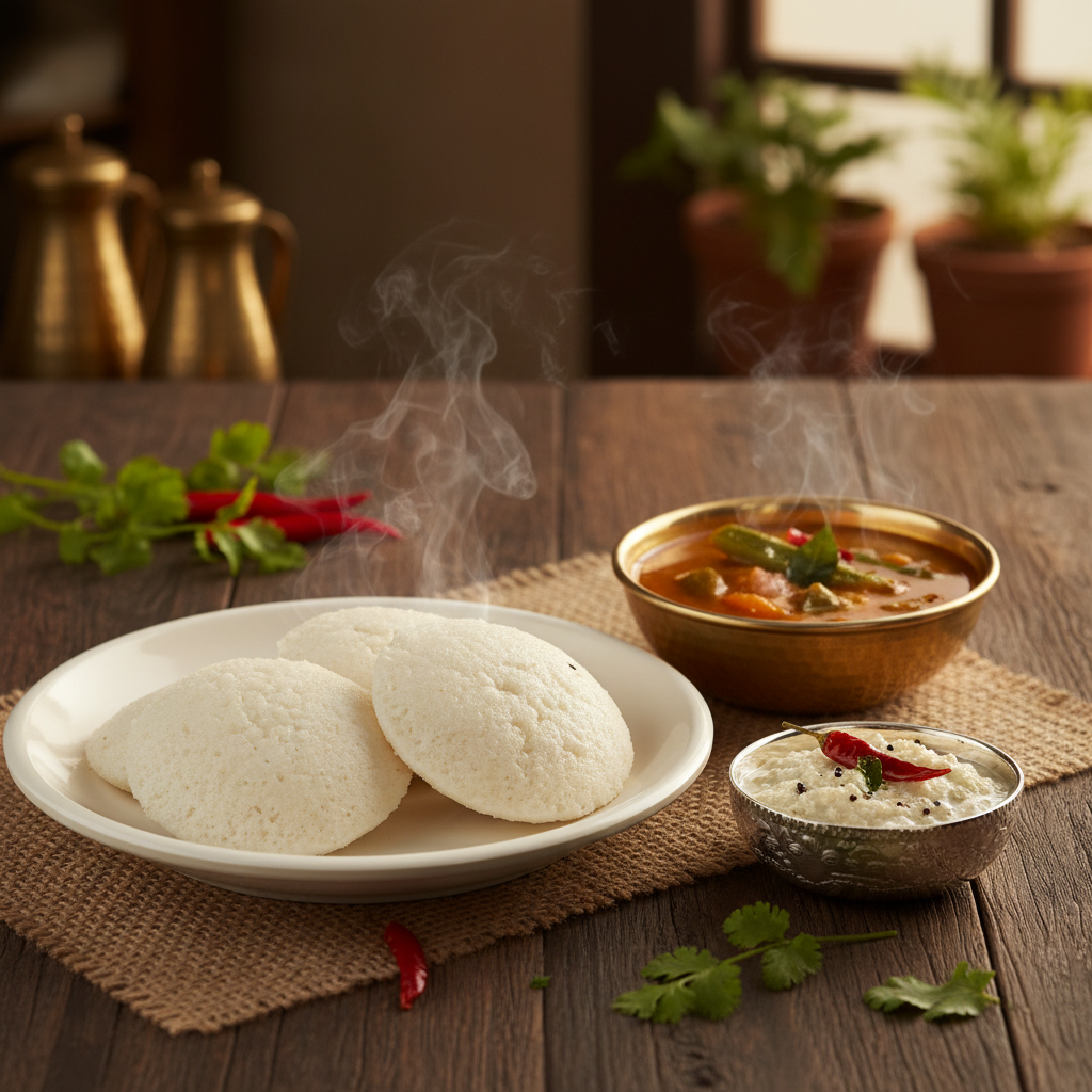 Idli Sambhar (3pcs)