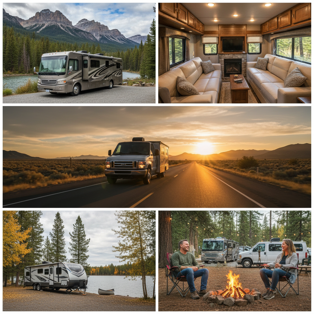 RV lifestyle collage