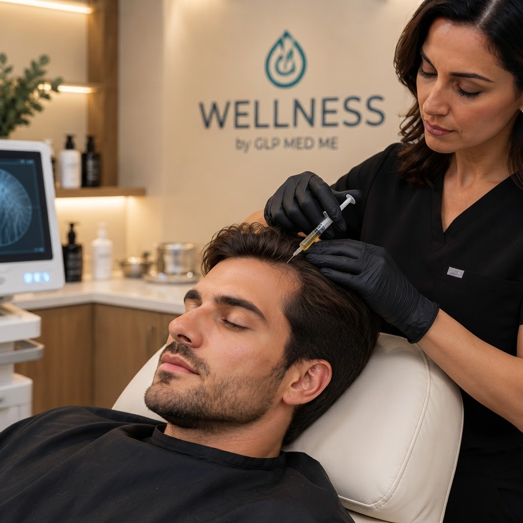 PRP hair restoration consultation at Wellness by GLP MED ME in Rancho Cordova