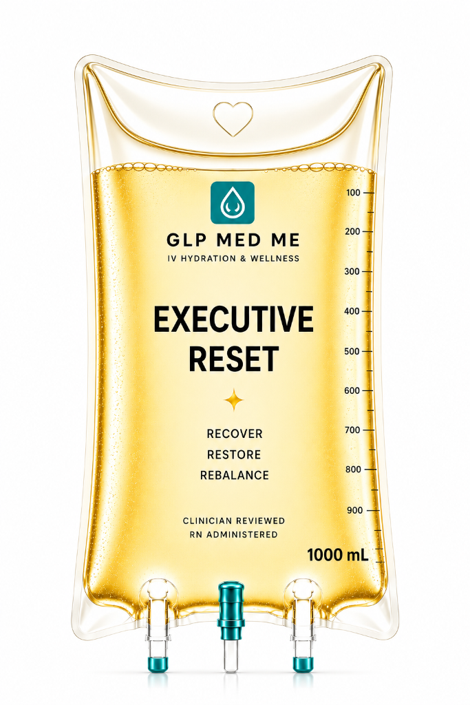 Executive Reset IV hydration therapy bag — GLP MED ME, Rancho Cordova