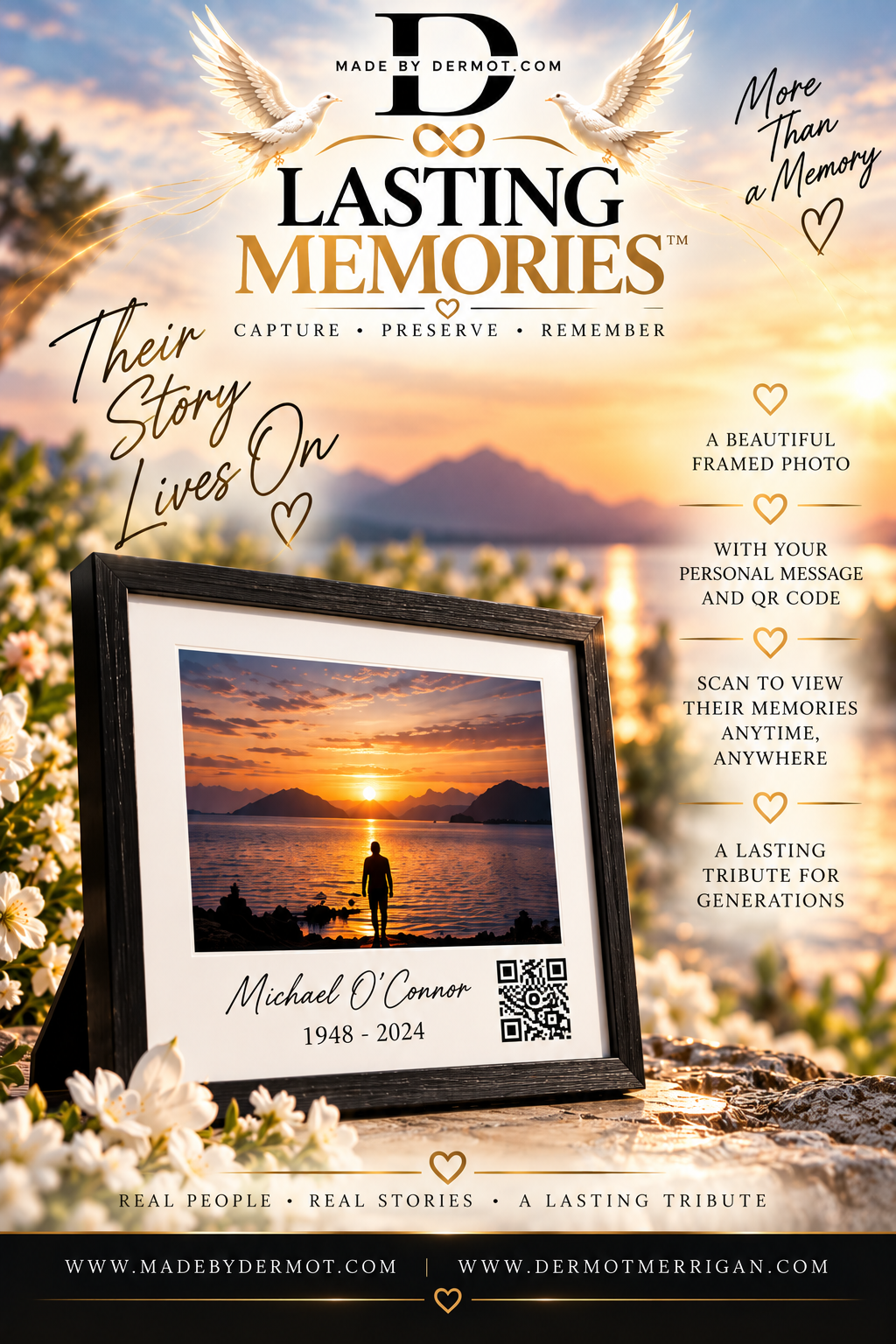 Framed Memorial Photograph