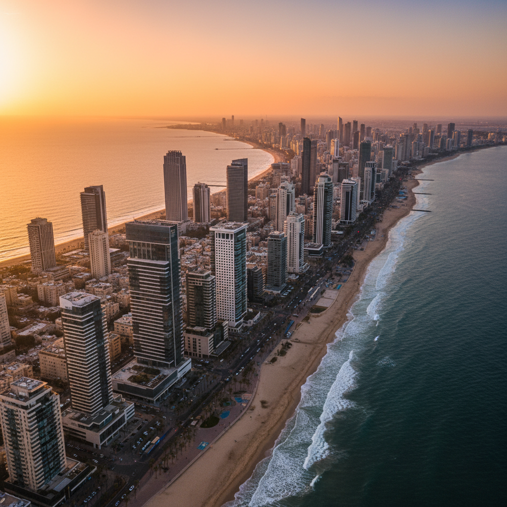 Tel Aviv skyline buildings
