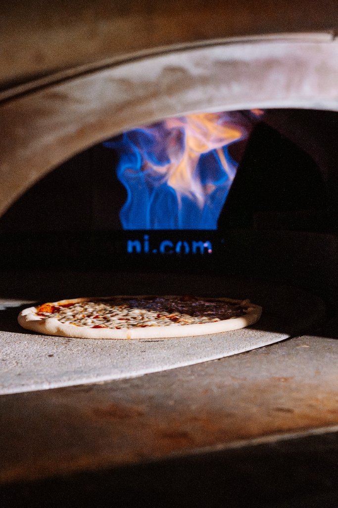 Nel forno a legna