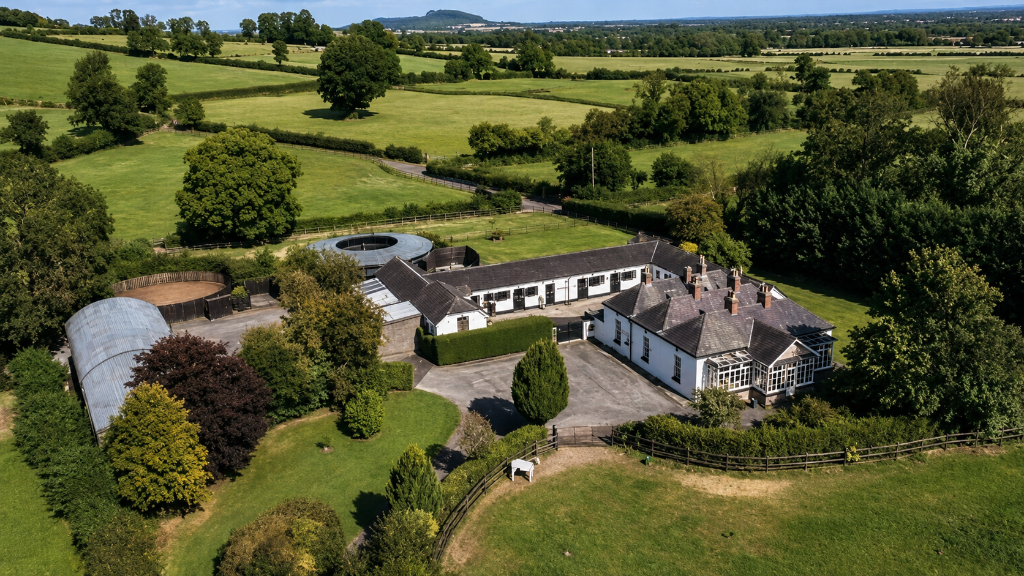 Aerial view of Summerfield Stud, County Kildare