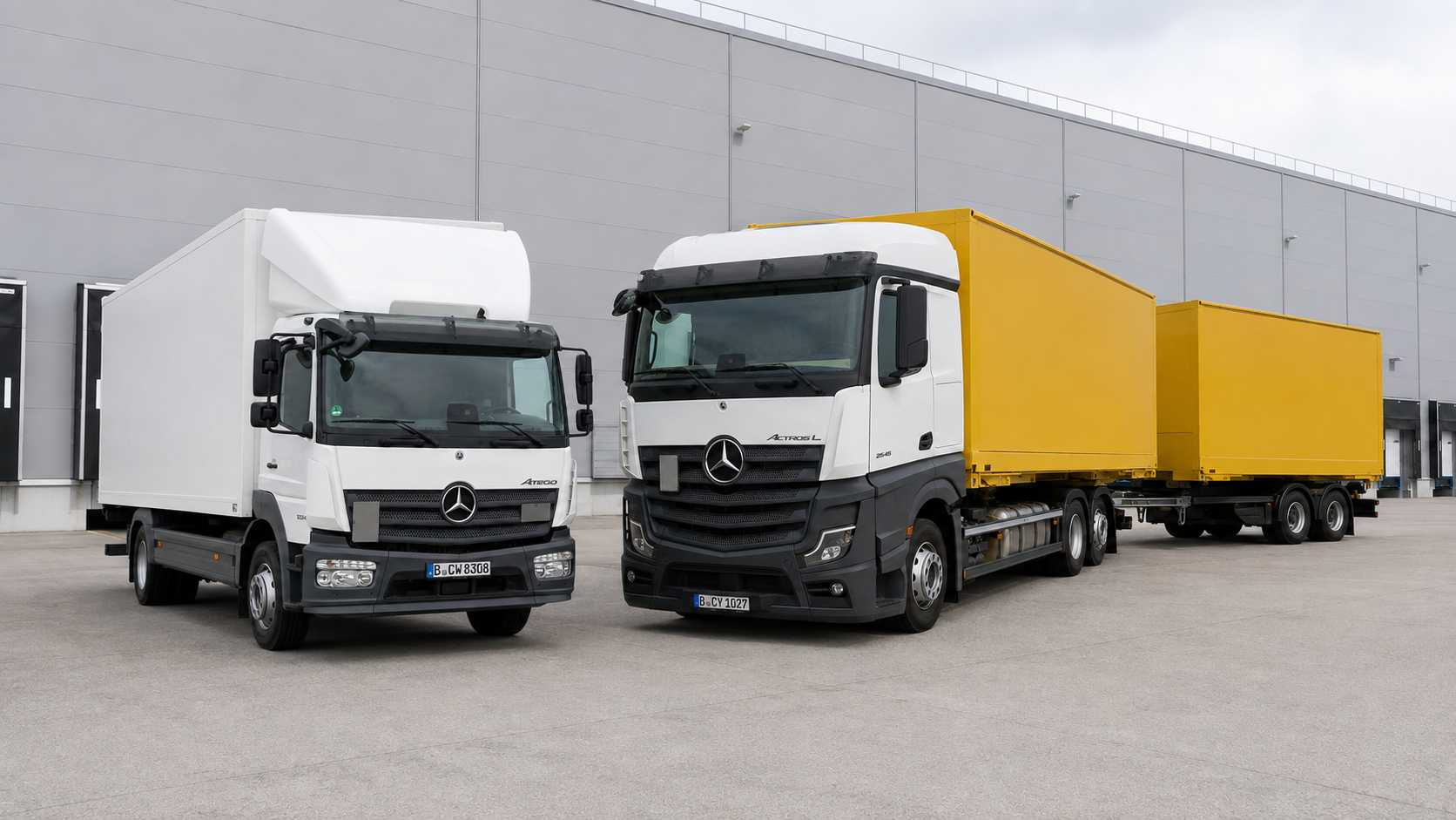 LKW auf dem Betriebshof