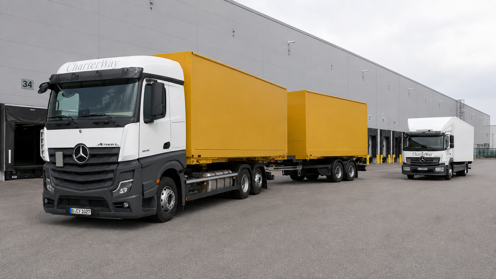 LKW-Flotte für regelmäßige Transporte