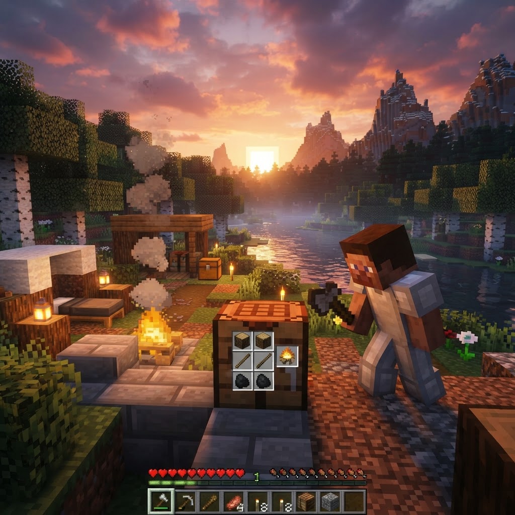 Campfire in Minecraft: How to Make, Use & Best Tips