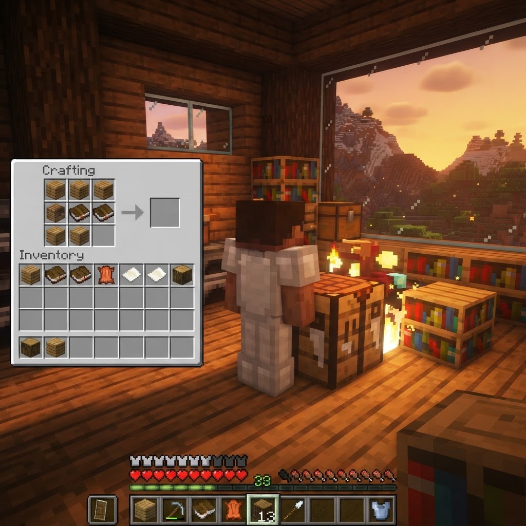 How to Make a Bookshelf in Minecraft: Easy Crafting Guide