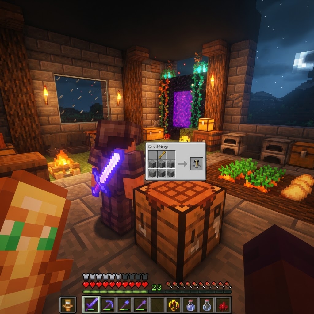 Make a Brewing Stand in Minecraft: Easy Step-by-Step