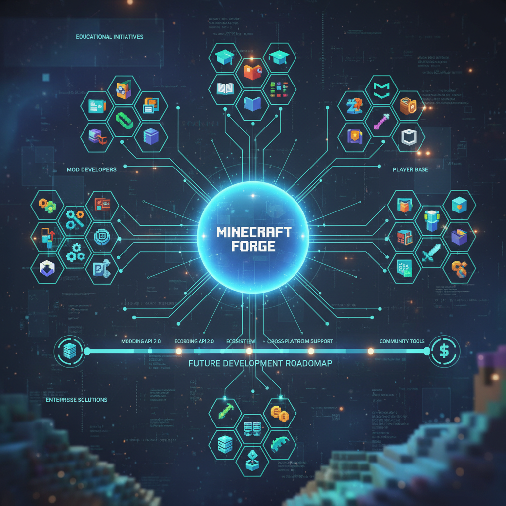 Minecraft Forge future roadmap and community growth visualization