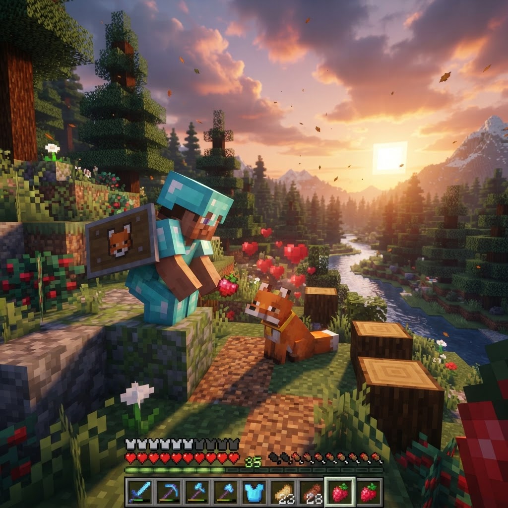 How to Tame a Fox in Minecraft: Breed and Befriend Foxes